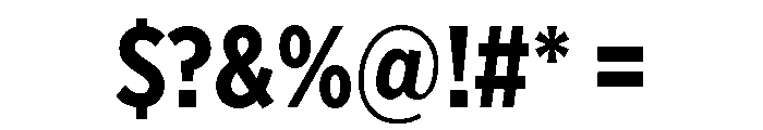 Gotham XNarrow Bold Font OTHER CHARS