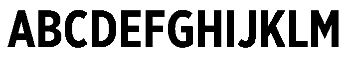 Gotham XNarrow Bold Font UPPERCASE