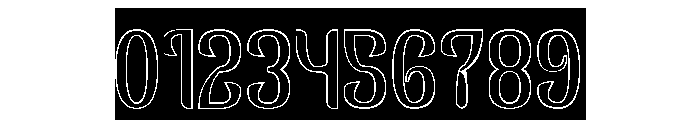 GOLDEN ERA-Hollow-Inverse Font OTHER CHARS