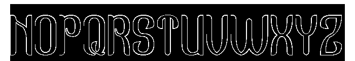 GOLDEN ERA-Hollow-Inverse Font UPPERCASE