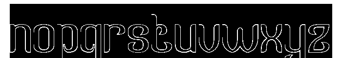 GOLDEN ERA-Hollow-Inverse Font LOWERCASE