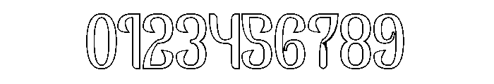 GOLDEN ERA-Hollow Font OTHER CHARS