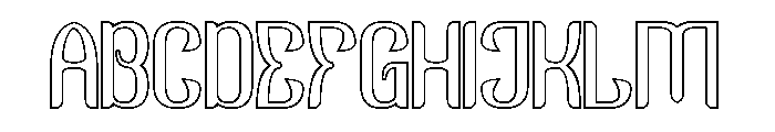 GOLDEN ERA-Hollow Font UPPERCASE