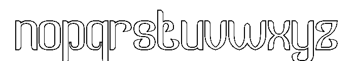 GOLDEN ERA-Hollow Font LOWERCASE