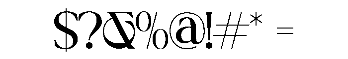GONEVA-Regular Font OTHER CHARS