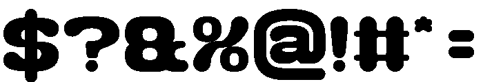 GORGEOUS smile Bold Font OTHER CHARS