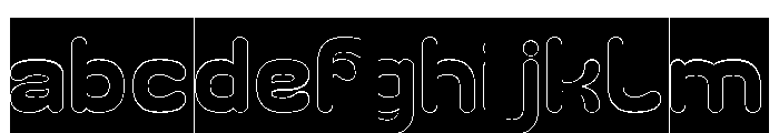 GORGEOUS smile-Hollow-Inverse FONT