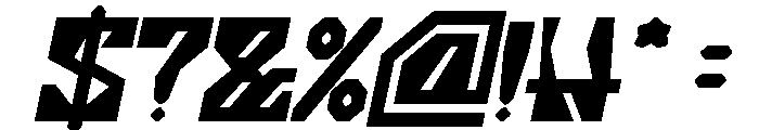 GORILLA PROTOCOL Bold Italic Font OTHER CHARS