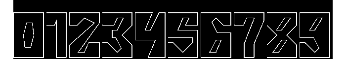 GORILLA PROTOCOL-Hollow-Inverse Font OTHER CHARS