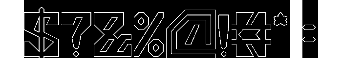 GORILLA PROTOCOL-Hollow-Inverse Font OTHER CHARS
