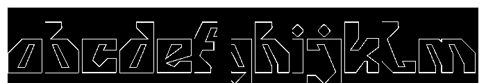GORILLA PROTOCOL-Hollow-Inverse FONT