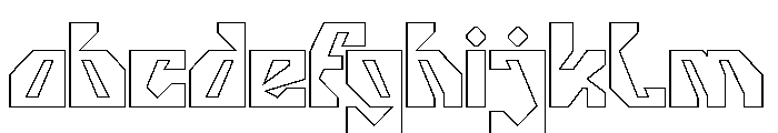 GORILLA PROTOCOL-Hollow FONT