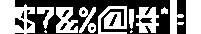 GORILLA PROTOCOL-Inverse Font OTHER CHARS