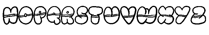 Go Faster Bubble By Squ Regular Font LOWERCASE