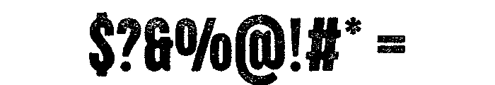 Goatjump Regular Font OTHER CHARS
