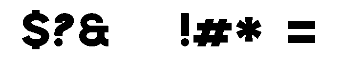 Gobeor Bold Font OTHER CHARS
