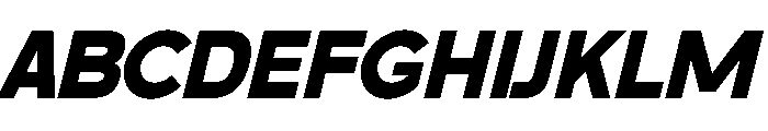 Gocron Italic Font UPPERCASE