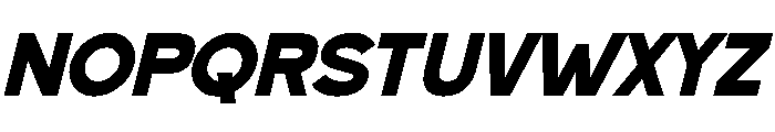 Gocron Italic Font LOWERCASE