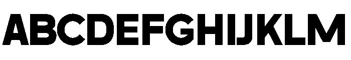 Gocron Regular Font UPPERCASE