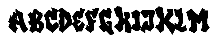 Goderd Style Font UPPERCASE