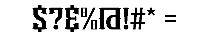 Gofake Font OTHER CHARS