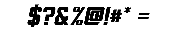 Gofaster Bold Italic Font OTHER CHARS