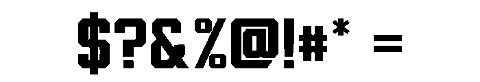 Gofaster Bold Font OTHER CHARS