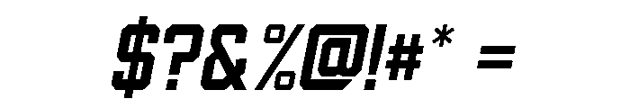 Gofaster Italic Font OTHER CHARS