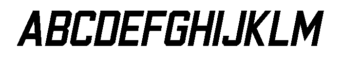 Gofaster Italic Font UPPERCASE