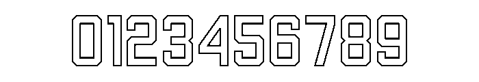 Gofaster Outline Font OTHER CHARS
