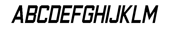 Gofaster Thin Italic Font UPPERCASE