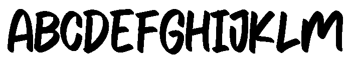 Goho Font UPPERCASE