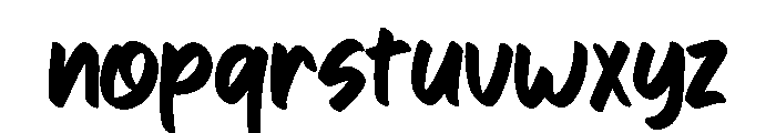 Goho Font LOWERCASE