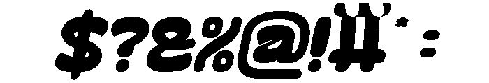 Going Right Bold Italic Font OTHER CHARS