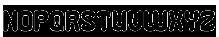 Going Right-Hollow-Inverse Font UPPERCASE