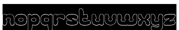 Going Right-Hollow-Inverse Font LOWERCASE