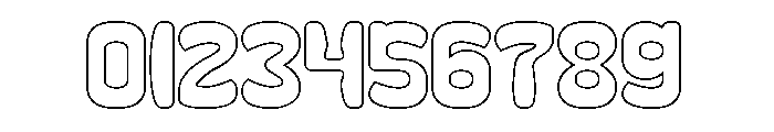 Going Right-Hollow Font OTHER CHARS