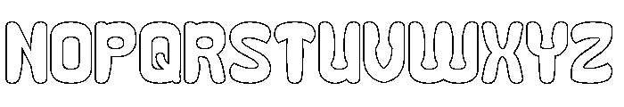 Going Right-Hollow Font UPPERCASE