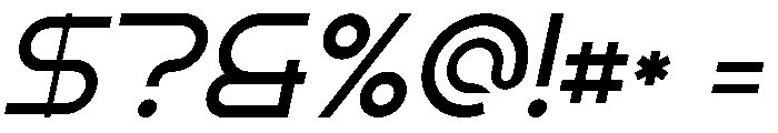Goks Italic Font OTHER CHARS
