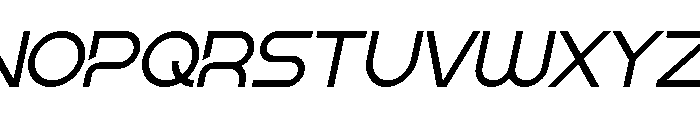 Goks Italic Font UPPERCASE