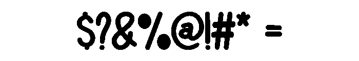 Gold Craft Regular Font OTHER CHARS