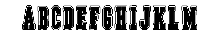 Golden Baseball Regular Font UPPERCASE