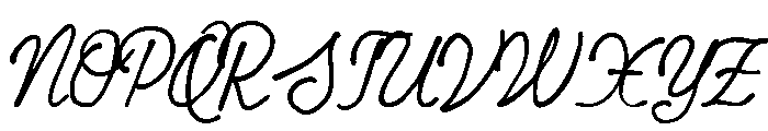 Golden Crumbs One Font UPPERCASE