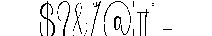 Golden Daylight Font OTHER CHARS