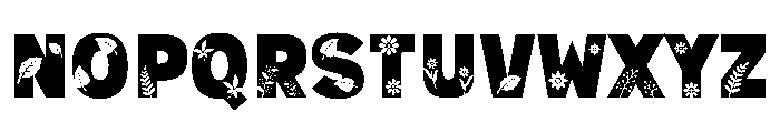 Golden Flora Font UPPERCASE