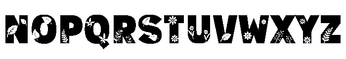 Golden Flora Font LOWERCASE