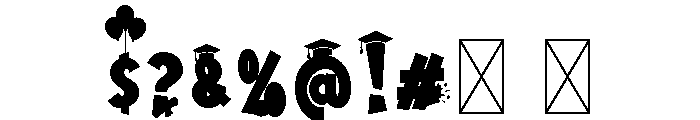 Golden Grad Font OTHER CHARS