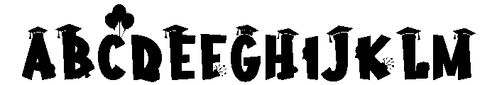Golden Grad Font UPPERCASE