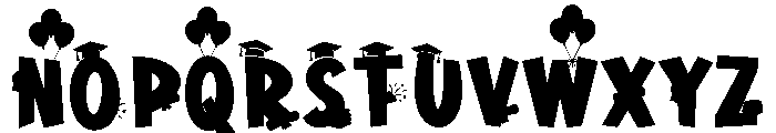Golden Grad Font UPPERCASE