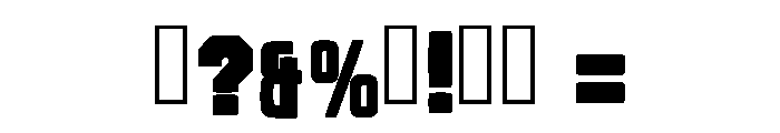 Golden Grock Regular Font OTHER CHARS